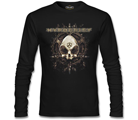 Hypocrisy - Skull Siyah Erkek Sweatshirt
