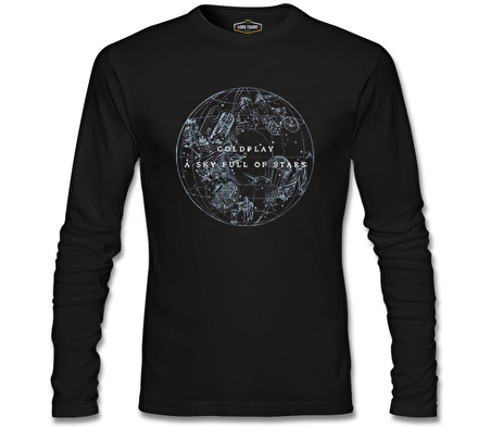 Coldplay - A Sky Full Of Stars Siyah Erkek Sweatshirt