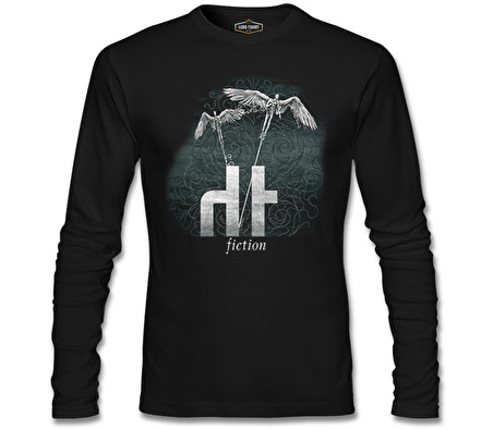 Dark Tranquility - Fiction Blue Siyah Erkek Sweatshirt