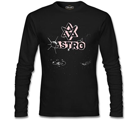 Astro - Universe Siyah Erkek Sweatshirt