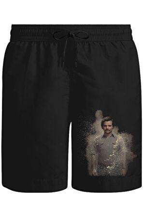 Narcos - Pablo Escobar Unisex Siyah Şort