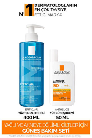 La Roche Posay Yağlı ve Akneye Eğilimli Ciltler için Güneş Bakım Seti