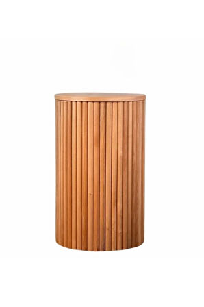 Havvana Bohem Natural Ahşap Yan Sehpa