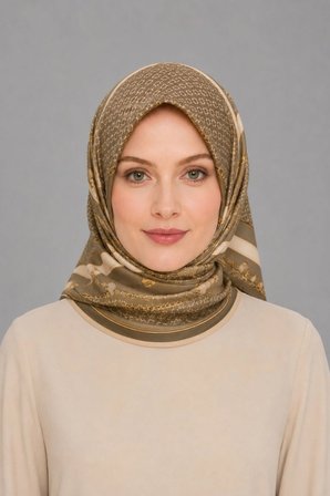 Lesscarves Twill Desenli Eşarp LS2201