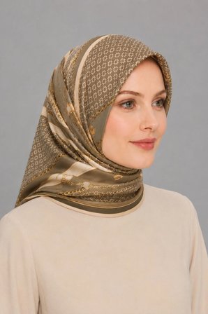 Lesscarves Twill Desenli Eşarp LS2201