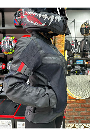 LS2 BLADE AIR KADIN MONT SİYAH-KIRMIZI