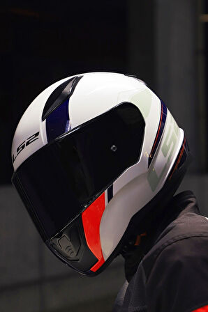 LS2 RAPID 2 DRIVEWAY BEYAZ-MAVI KASK