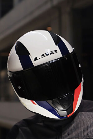 LS2 RAPID 2 DRIVEWAY BEYAZ-MAVI KASK