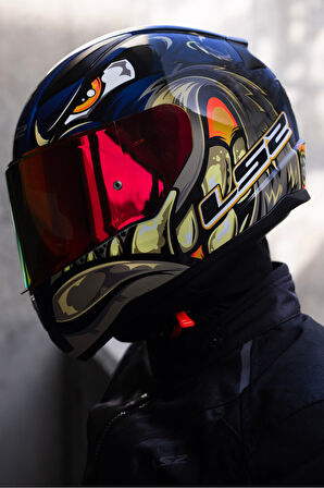 LS2 RAPID 2 SPOX MAVI-GRI KASK