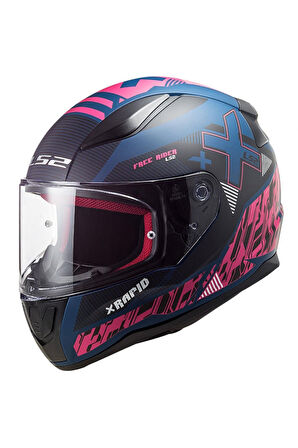 LS2 RAPID 2 XTREET KAPALI KASK MAT MAVI - MOR