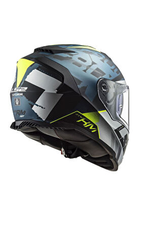 LS2 STORM 2 SPRINTER MAT SIYAH-GRI-COBALT KASK