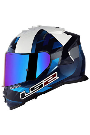 LS2 STORM MCPHEE MAVI-BEYAZ KASK
