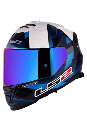 LS2 STORM MCPHEE MAVI-BEYAZ KASK