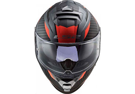 LS2 STORM RACER MAT TITANIUM-TURUNCU KASK KASK