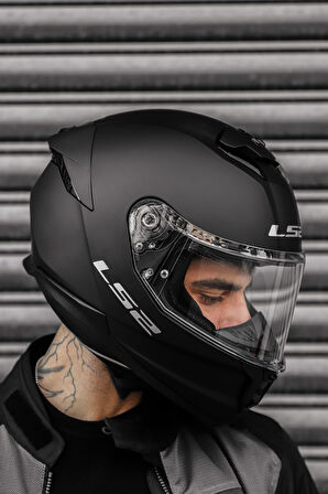 LS2 STREAM 2 MAT SIYAH KASK