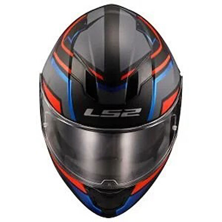LS2 STREAM EVO FAST SIYAH KIRMIZI MAVI