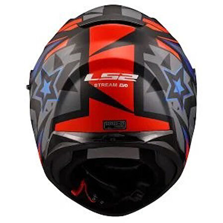 LS2 STREAM EVO FAST SIYAH KIRMIZI MAVI