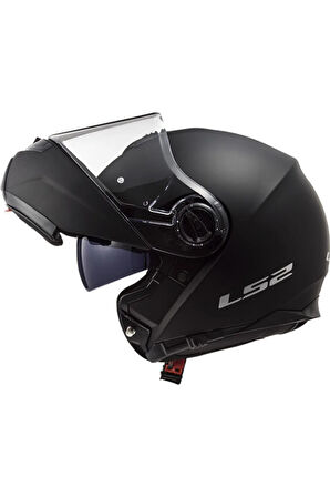 Ff325 Strobe Çene Açılır Mat Siyah Kask
