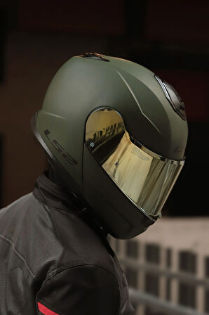 LS2 STROBE 2 MAT YESIL KASK