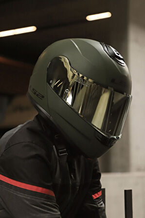 LS2 STROBE 2 MAT YESIL KASK