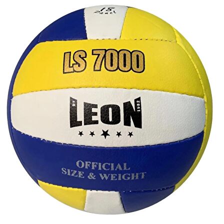 Leon LS7000 Voleybol Topu El Dikişli Mavi Beyaz