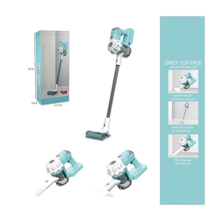 LS8807Q Dikey Elektrik Süpürgesi Kapalı Kutu Yeşil-Gri 3 in1
