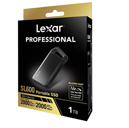 LEXAR 1TB LSL600X001T-RNBNG EXT.SSD 1TB USB3.2 GEN2X2 UP TO 2000MB/S READ AND 2000MB/S WRITE