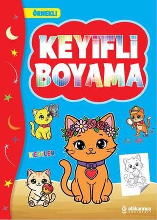 Keyifli Boyama Kediler 48 Sayfa