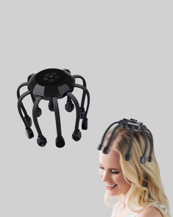 Taşınabilir Kafa Masaj Cihazı Eller Serbest 360° Profesyonel Masaj - Lisinya