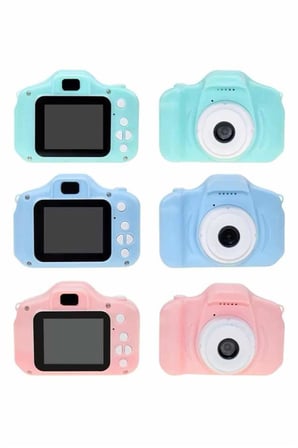 Çocuklara Özel Fotoğraf Ve Video Çeken Mini Çok Renkli Fotoğraf Makinesi - Lisinya