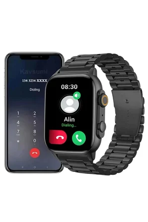 Akıllı Saat Arama Konuşma GPS ve NFC Özelliği 3 Kordonlu Amoled Ekran - Lisinya