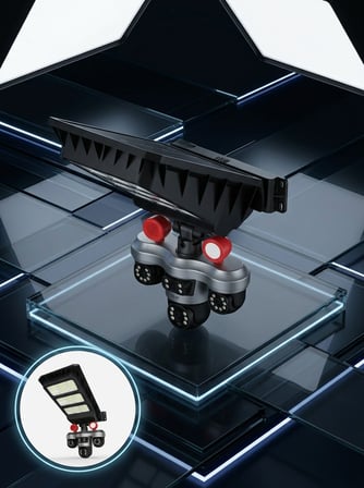 Akıllı Solar Güvenlik Kamerası 3 Lens Hareket Takip Özellikli Dış Ortam Kamera - Lisinya