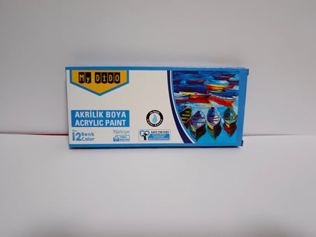Akrilik  Boya 12 Renk  Tüp