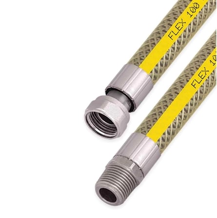 Ocak Fırın Doğalgaz Bağlantı Fleksi Extra Korumalı Hortum 2 Metre ( Lisinya )