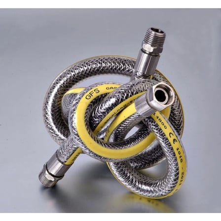 Ocak Fırın Doğalgaz Bağlantı Fleksi Extra Korumalı Hortum 0.75 Cm ( Lisinya )