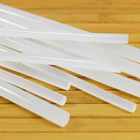 Şeffaf Sıcak Silikon Çubuğu Mum Silikon Kalın 1 Kg 30 Cm ( Lisinya )