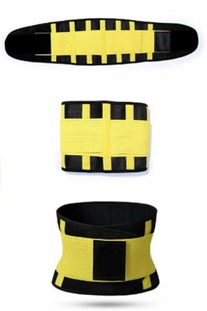 Hot Belt Termal Sauna Kemer Unisex Terletme Korsesi (sarı-siyah) ( Lisinya )