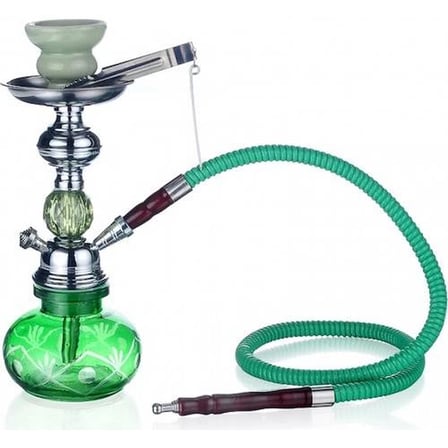 Küçük Boy Nargile Takımı - Yeşil ( Lisinya )