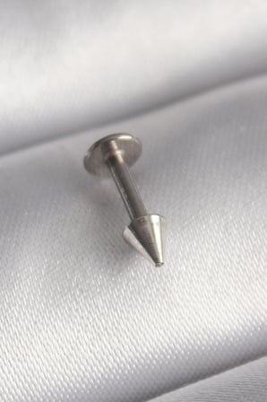 316L Çelik Gümüş Renk Çivi Model Piercing - Lisinya