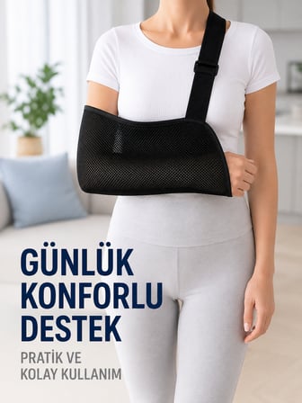 Fileli Kol Askısı Ayarlanabilir Omuz Askılı Nefes Alabilen Kol Destekleyici - Lisinya