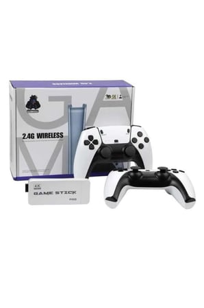 4K HD Görüntü Kaliteli Retro Game Stick 20000 Oyunlu Çift Kollu Beyaz Game Stick - Lisinya