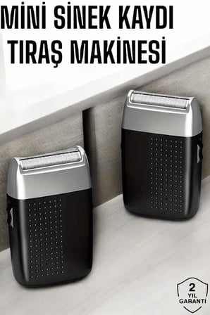 Tıraş Makinesi Mini Sinek Kaydı Şarjlı Taşınabilir Paslanmaz Çelik - Lisinya