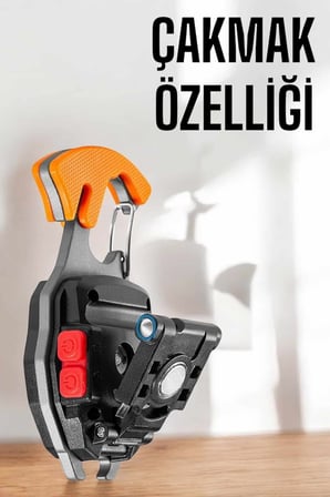 El Feneri Acil Işık Seti Tornavida Düdük Kapak Açma Kamp Lambası - Lisinya
