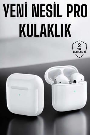 Yeni Nesil Pro Bluetooth Kulaklık Uzun Pil Ömrü Beyaz - Lisinya