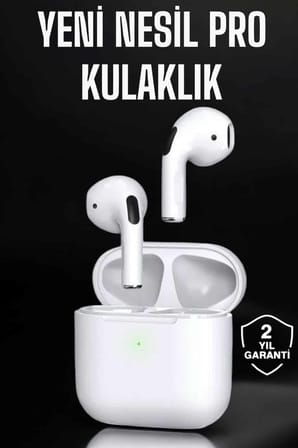 Beyaz Yeni Nesil Pro Bluetooth Kulaklık Yüksek Ses Kaliteli ANC Özelliği - Lisinya