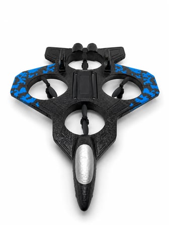 Savaş Jeti Görünümlü Drone 2.4G Kumandalı Jiroskoplu 360° Akrobatik Takla Yedek Pervaneli - Lisinya