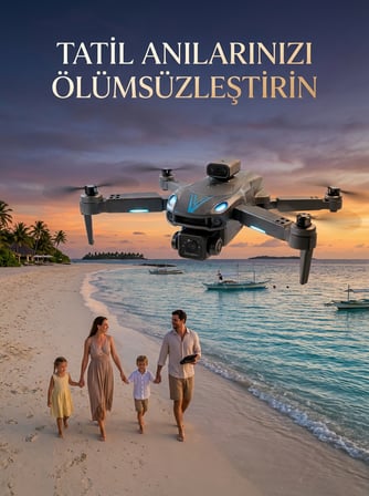 Canlı Görüntü Aktarımlı Katlanabilir Kamera Dron - Lisinya