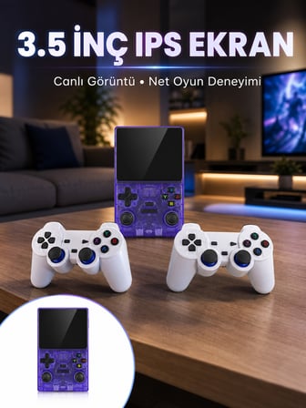 Taşınabilir Oyun Konsolu Çift Oyuncu Destekli HDMI Çıkışlı - Lisinya