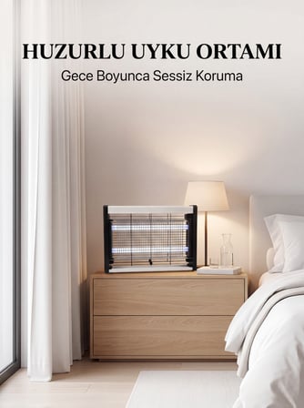 UV Işıklı Elektrikli Sinek Öldürücü Sessiz ve Etkili Kullanım - Lisinya