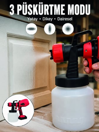 3 Farklı Püskürtme Modu ile Homojen Boya Dağılımı - Lisinya